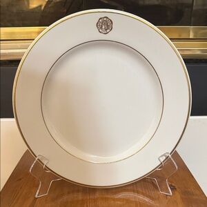 Vintage 1970-1990 Syracuse China State of Georgia seal Plate Gold Trim made USA